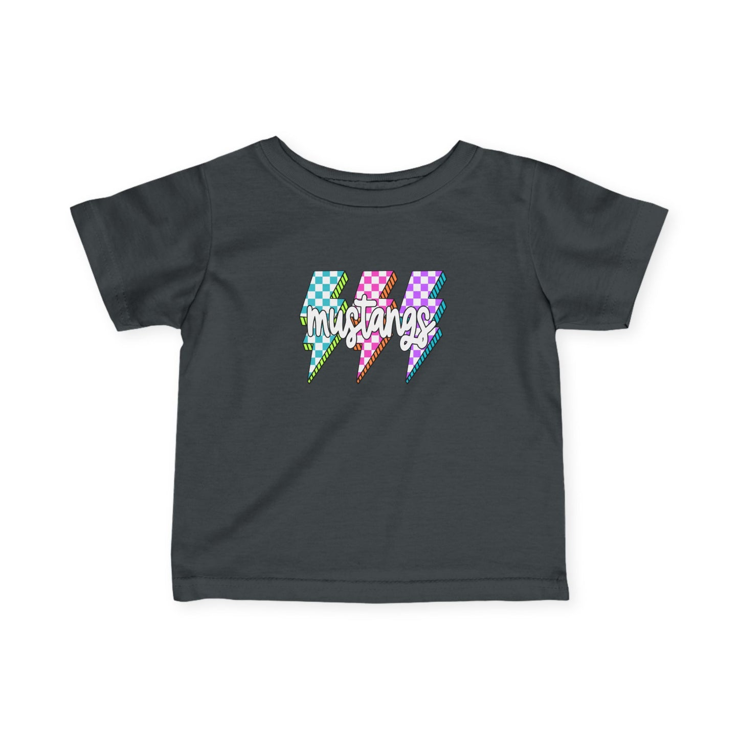 Colorful Lightning Bolt Infant Tee - Fun Birthday Gift, Cute Toddler Apparel, Baby Shower Present, EverydayWear, Unisex Cute Top