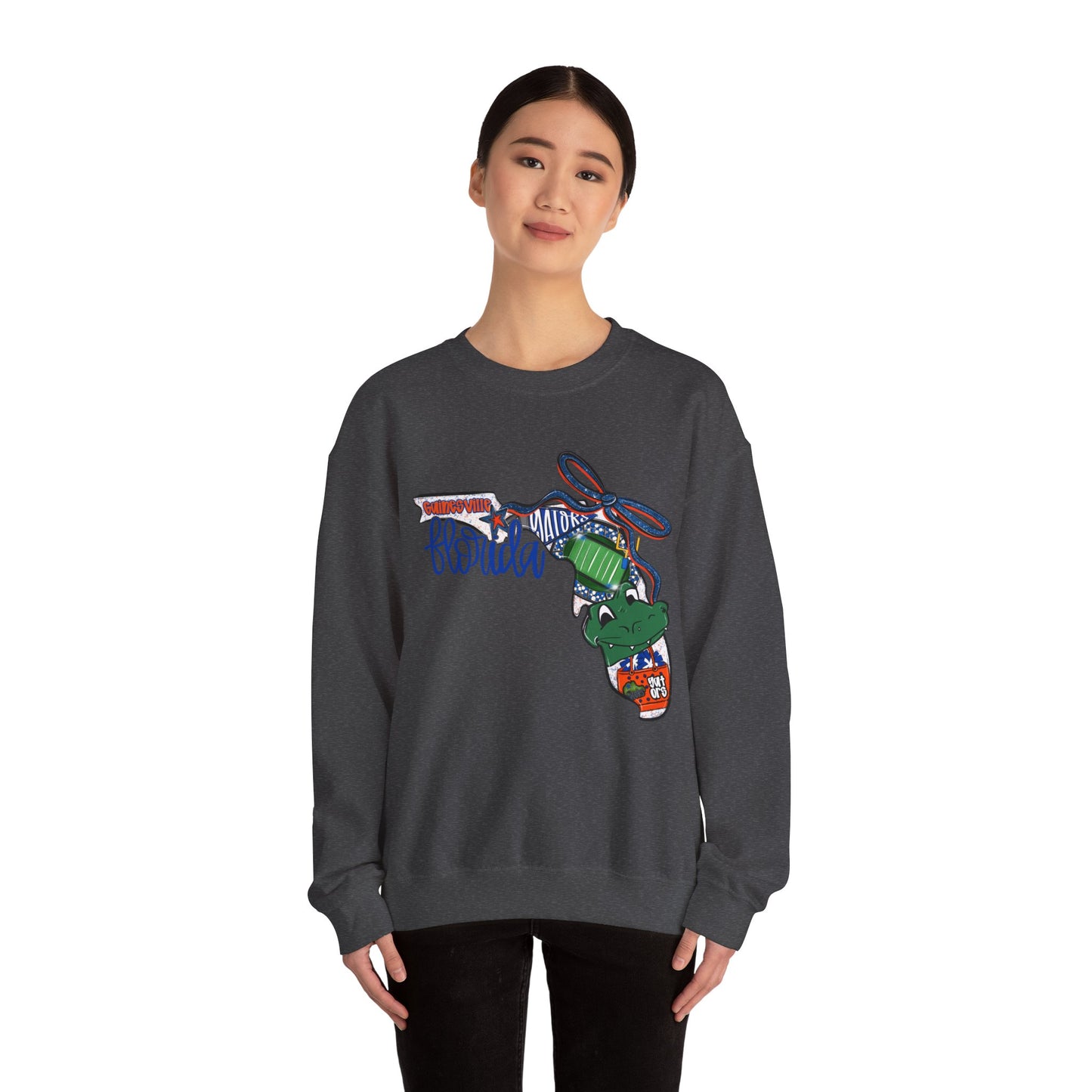Florida Vibes Crewneck Sweatshirt | Unisex Graphic Top, Casual Wear, Gift for Him/Her, Vacation Essentials, Comfortable Style