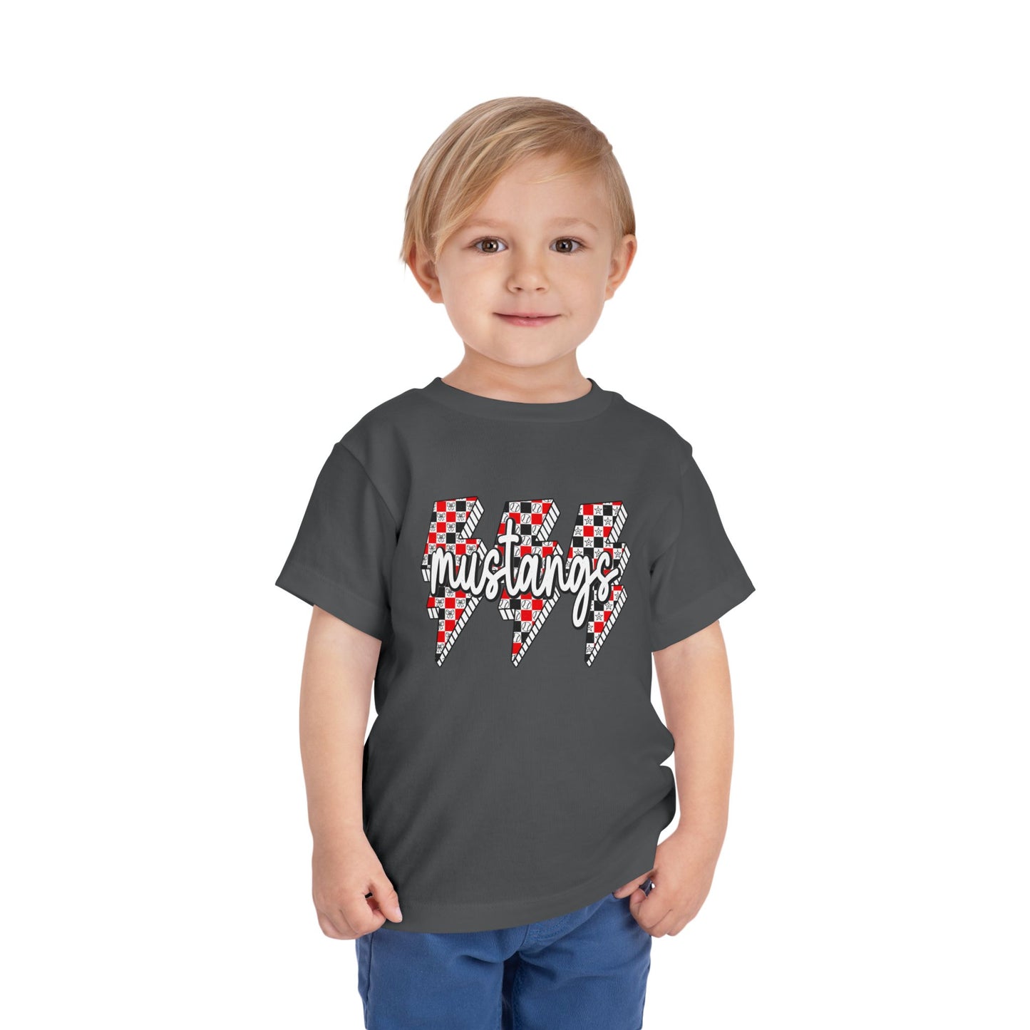 Mustang Lightning Toddler Tee - Fun Kids Wear, Perfect for Birthdays, Family Gatherings, Playdates, and Everyday Adventures