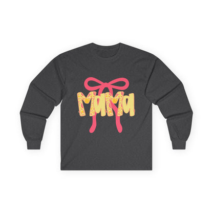 Mama Floral Script Long Sleeve Tee