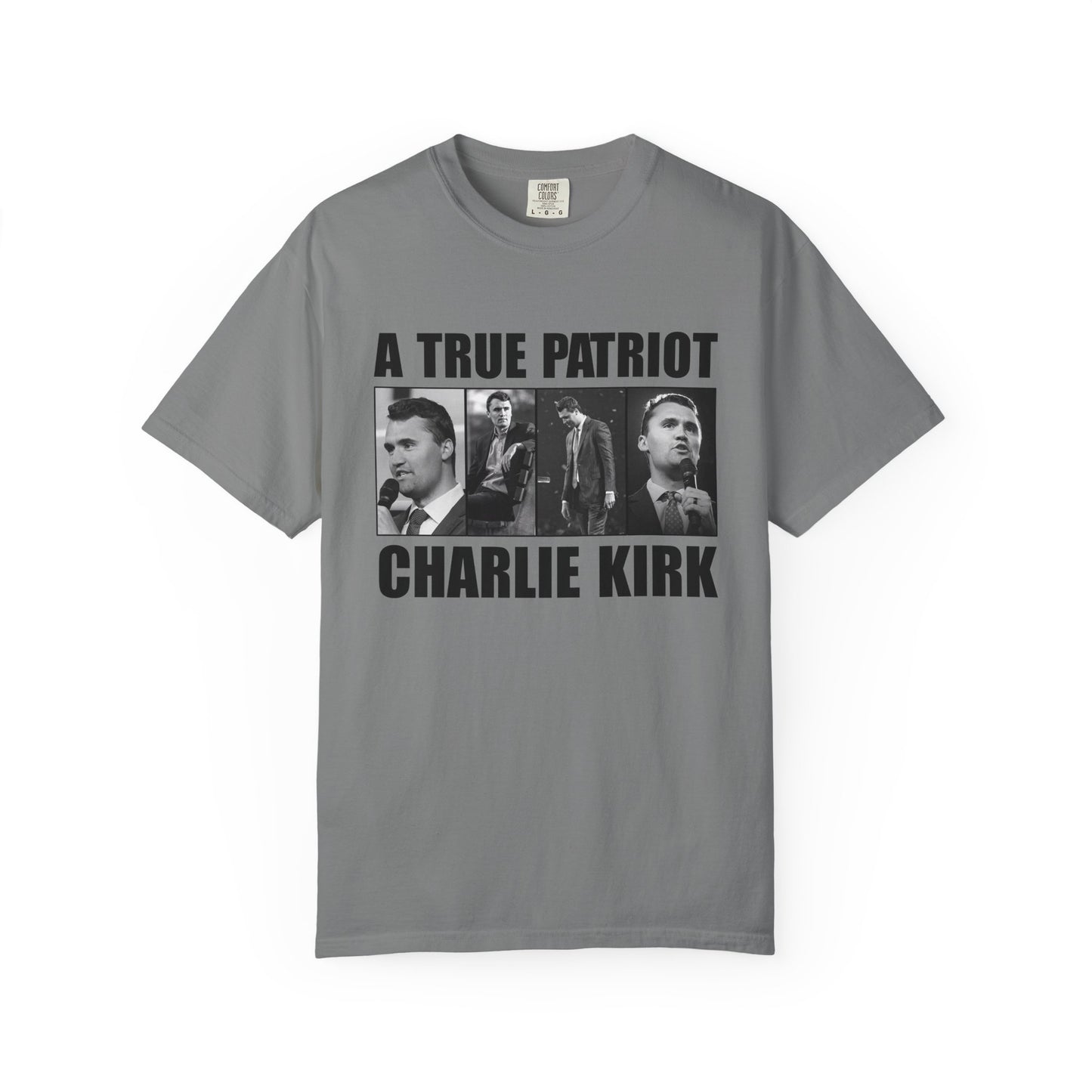 Patriotic Graphic Tee - A True Patriot, Charlie Kirk Shirt, Unisex Casual Wear, Gift for Conservatives, Election Day Apparel, Freedom [...]