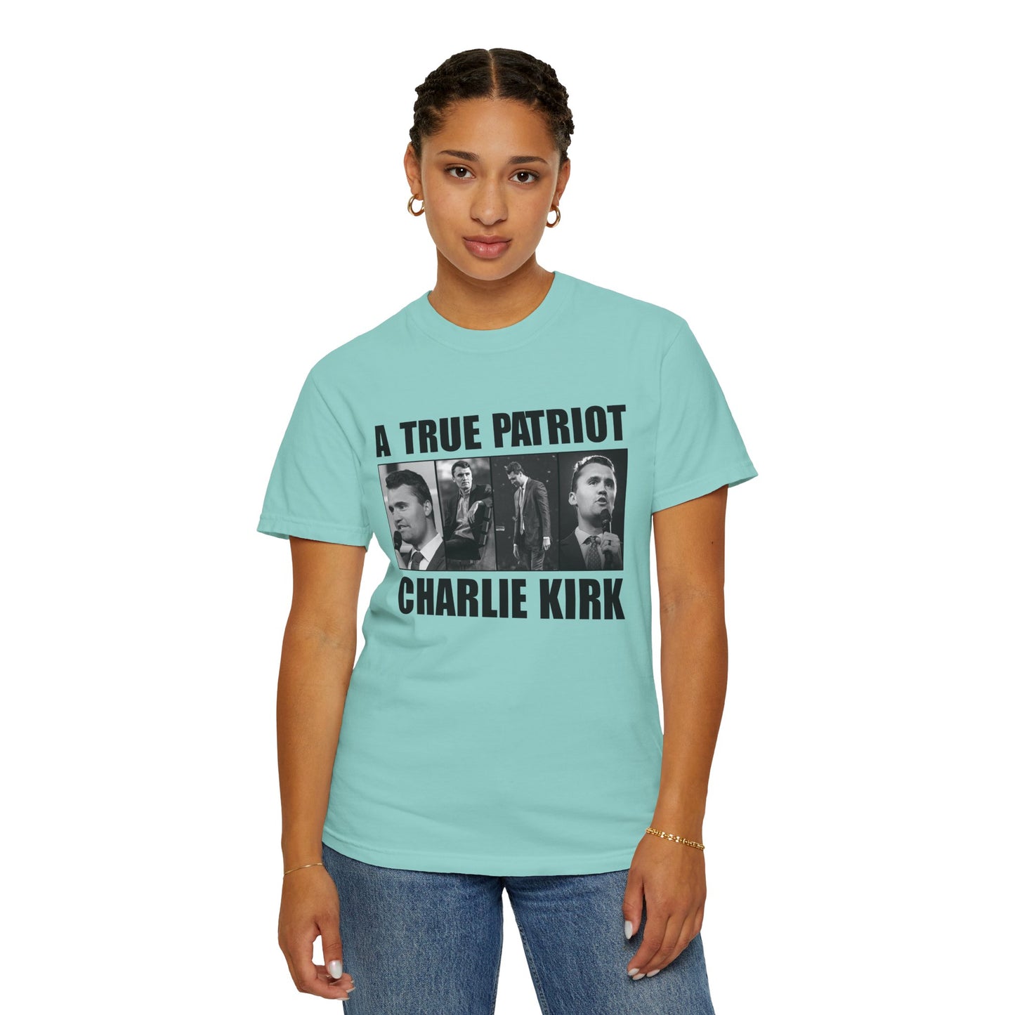 Patriotic Graphic Tee - A True Patriot, Charlie Kirk Shirt, Unisex Casual Wear, Gift for Conservatives, Election Day Apparel, Freedom [...]