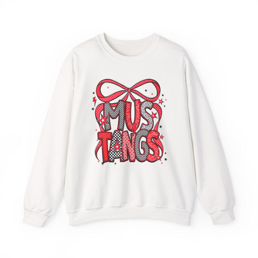 Mustang Love Crewneck Sweatshirt - Cozy Unisex Pullover for Horse Lovers, Gift for Equestrian, Casual Outfit, Horse Show