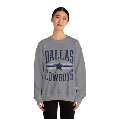 Dallas Cowboys Crewneck Sweatshirt, Unisex Sportswear, Game Day Apparel, Casual Comfort, Football Fan Gift, Cozy Layering