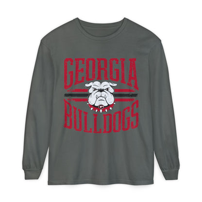 Unisex Long Sleeve T-Shirt, Georgia Bulldogs Spirit Wear, College Apparel, Game Day Outfit, Casual Comfort