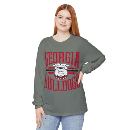Unisex Long Sleeve T-Shirt, Georgia Bulldogs Spirit Wear, College Apparel, Game Day Outfit, Casual Comfort