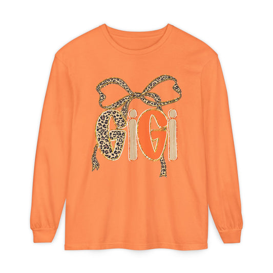 Trendy Animal Print Long Sleeve Tee - Perfect Gift for Gigi, Stylish Loungewear, Casual Wear, Birthday Gifts, Fall Fashion