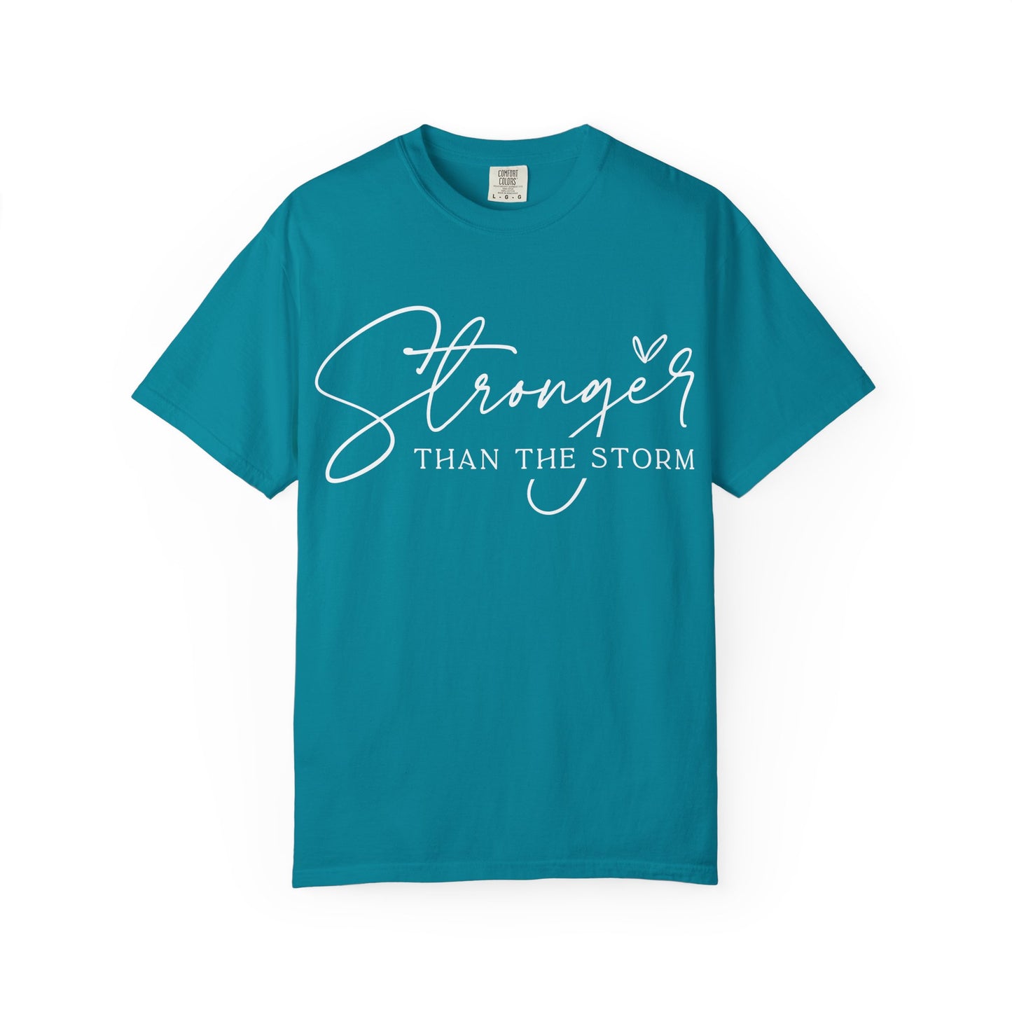 Unisex Motivational T-Shirt, Stronger Than the Storm Design, Inspirational Apparel, Casual Wear, Gift for Her, Positive Vibes