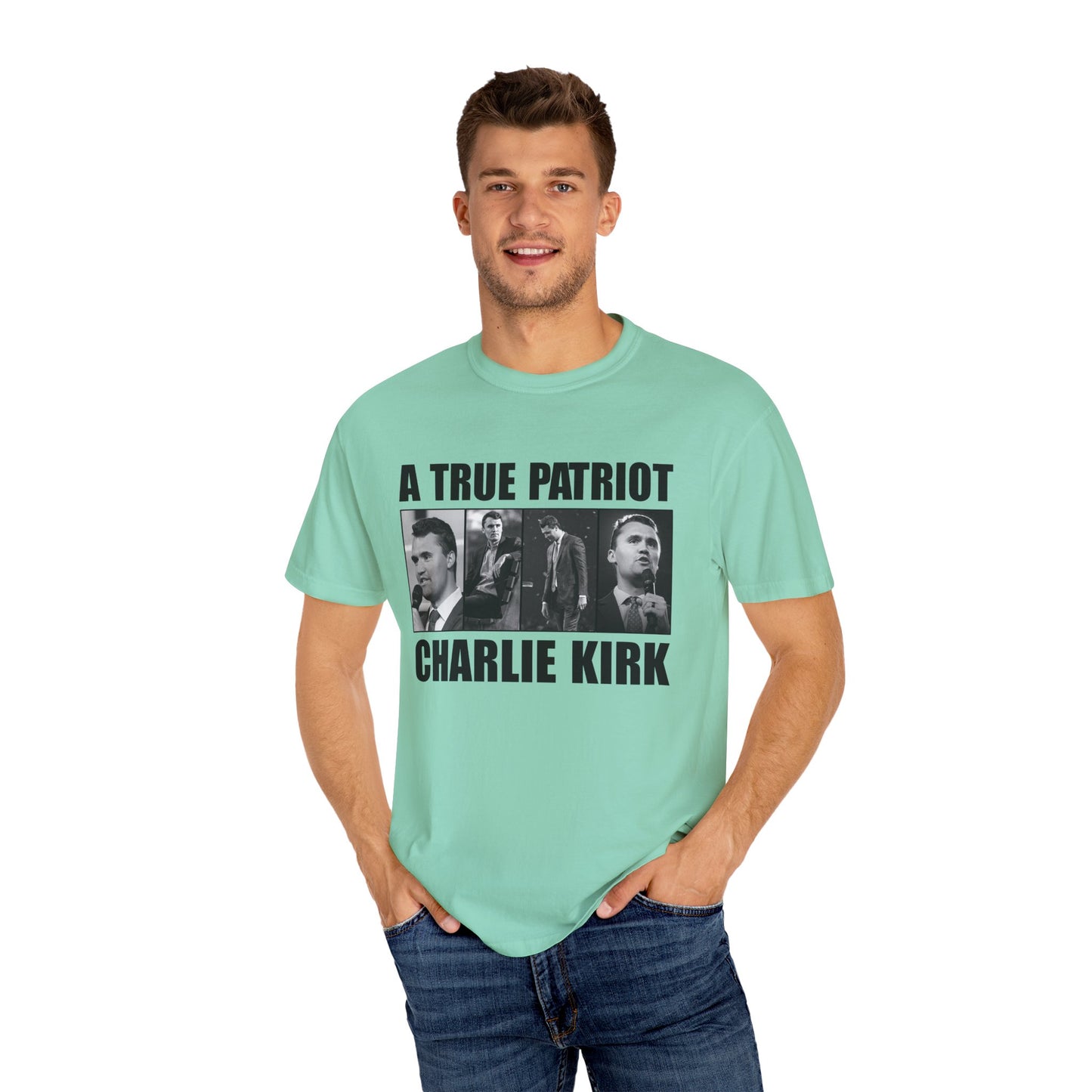 Patriotic Graphic Tee - A True Patriot, Charlie Kirk Shirt, Unisex Casual Wear, Gift for Conservatives, Election Day Apparel, Freedom [...]