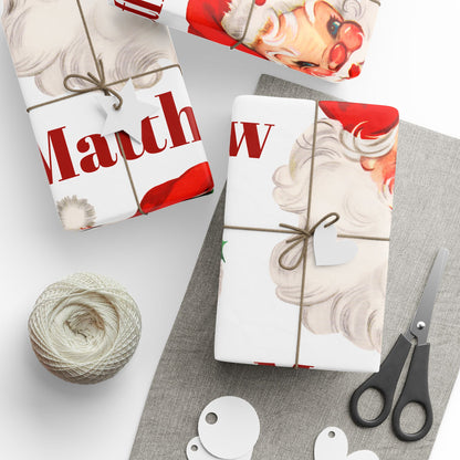 Boys Santa Wrapping Paper