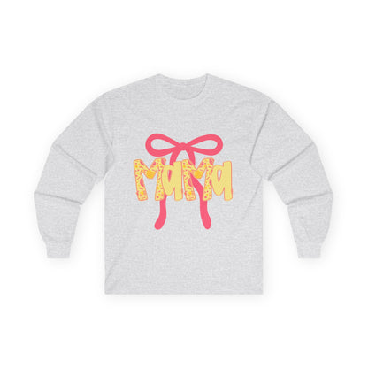 Mama Floral Script Long Sleeve Tee