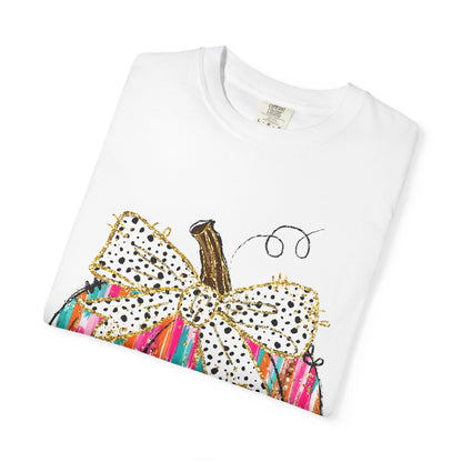 Colorful Pumpkin Graphic T-Shirt for Fall, Casual Autumn Tee, Halloween Shirt, Thanksgiving Outfit, Gift for Her