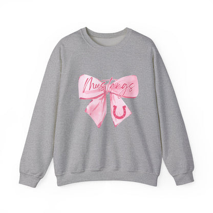 Chic Bow Graphic Crewneck Sweatshirt, Cozy Pullover, Casual Sweatshirt, Gift for Her, Lounge Wear