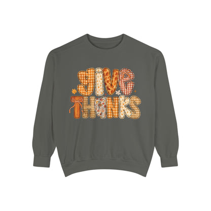 Thankful Sweatshirt | Cozy Fall Apparel, Thanksgiving Gift, Unisex Pullover, Give Thanks Sweatshirt, Casual Outfit