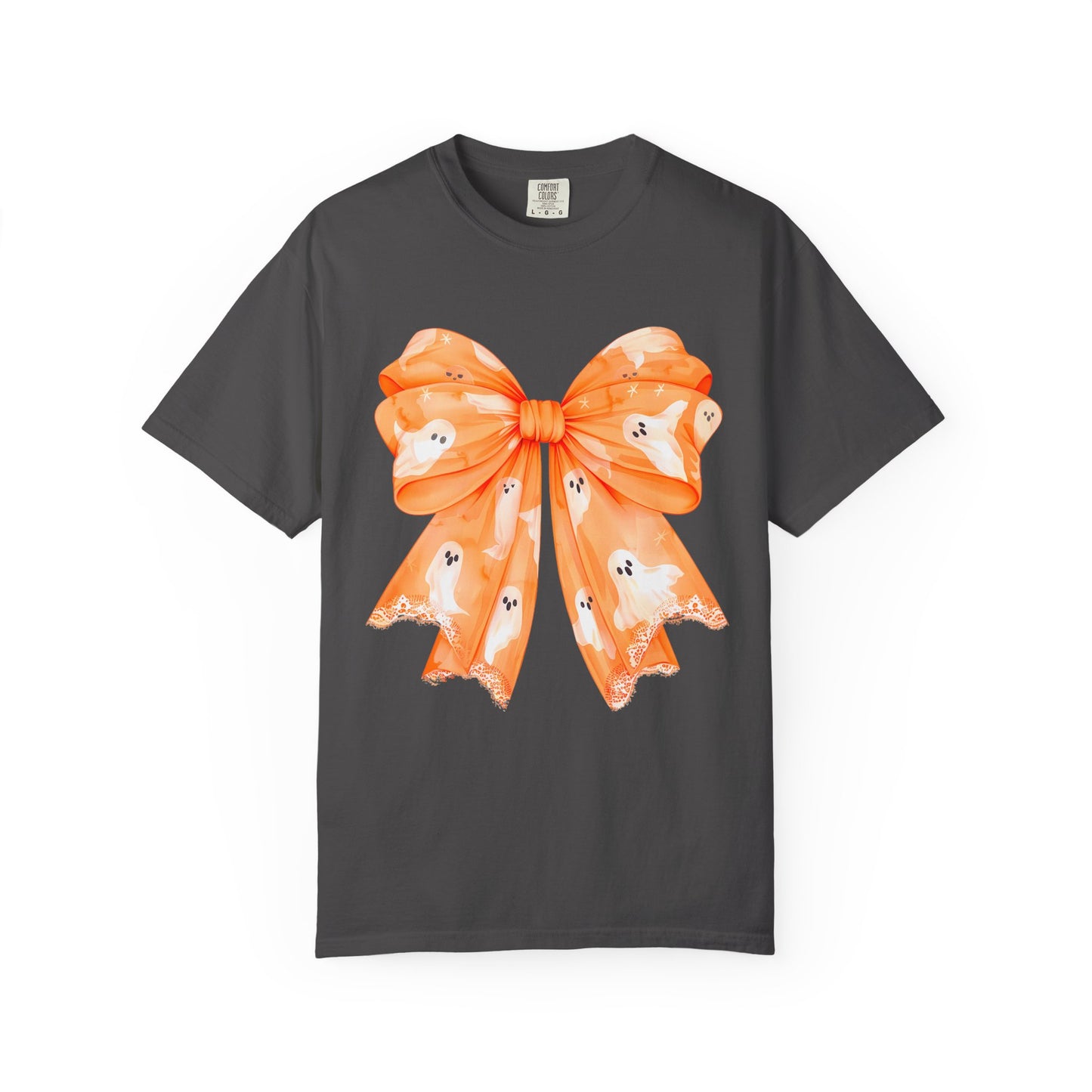 Orange Ghost Bow T-shirt