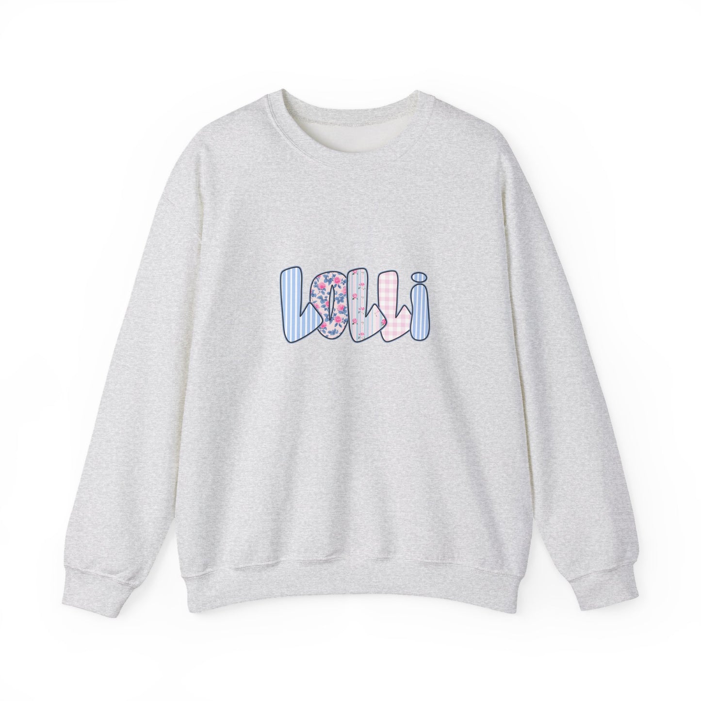 Lolli Pink & Blue Floral Crewneck