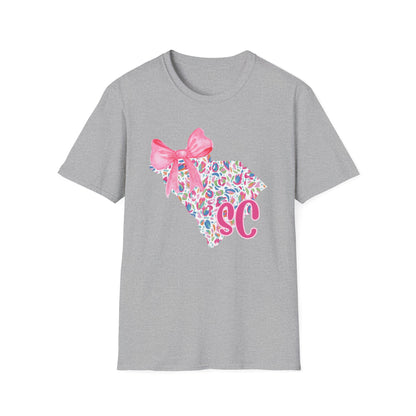 South Carolina Monogram T-Shirt, Cute Gift for Her, Southern Pride Apparel, Spring/Summer Fashion, Fun Birthday/Party Shirt