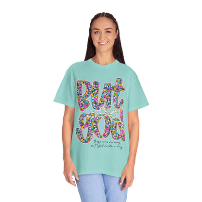 God Is Good Floral T-Shirt, Inspirational Tee, Gift for Him/Her, Faith-Based Apparel, Everyday Comfort
