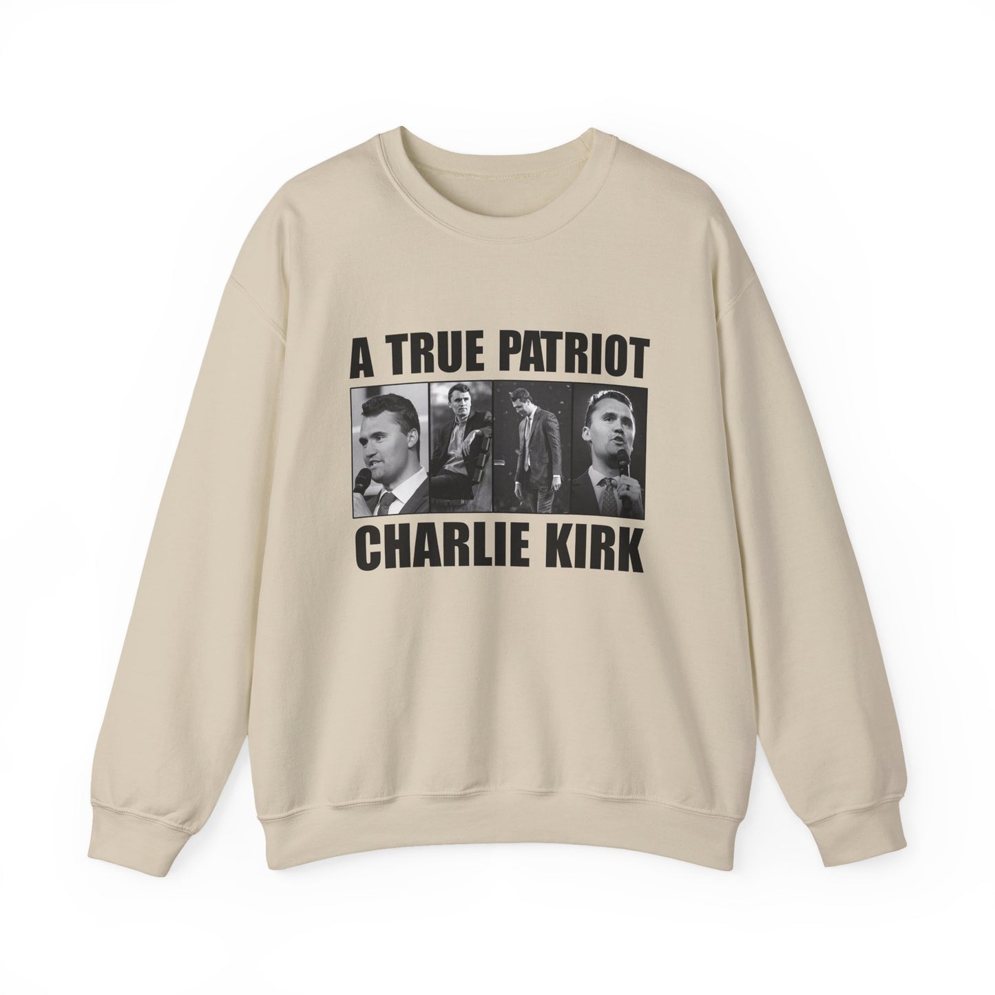 Unisex Heavy Blend™ Crewneck Sweatshirt - A True Patriot Charlie Kirk Sweatshirt, Cozy Gift for Patriots, Political Statement, [...]