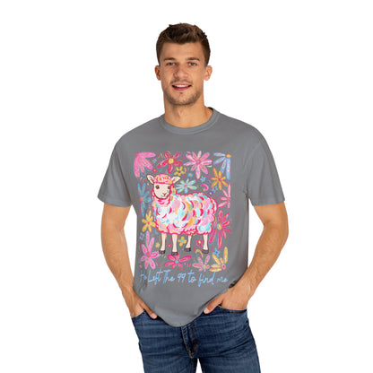 Whimsical Floral Sheep T-Shirt – Soft Unisex Tee, Perfect for Nature Lovers, Easter, Spring Celebrations, Gift for Her, Casual Wear