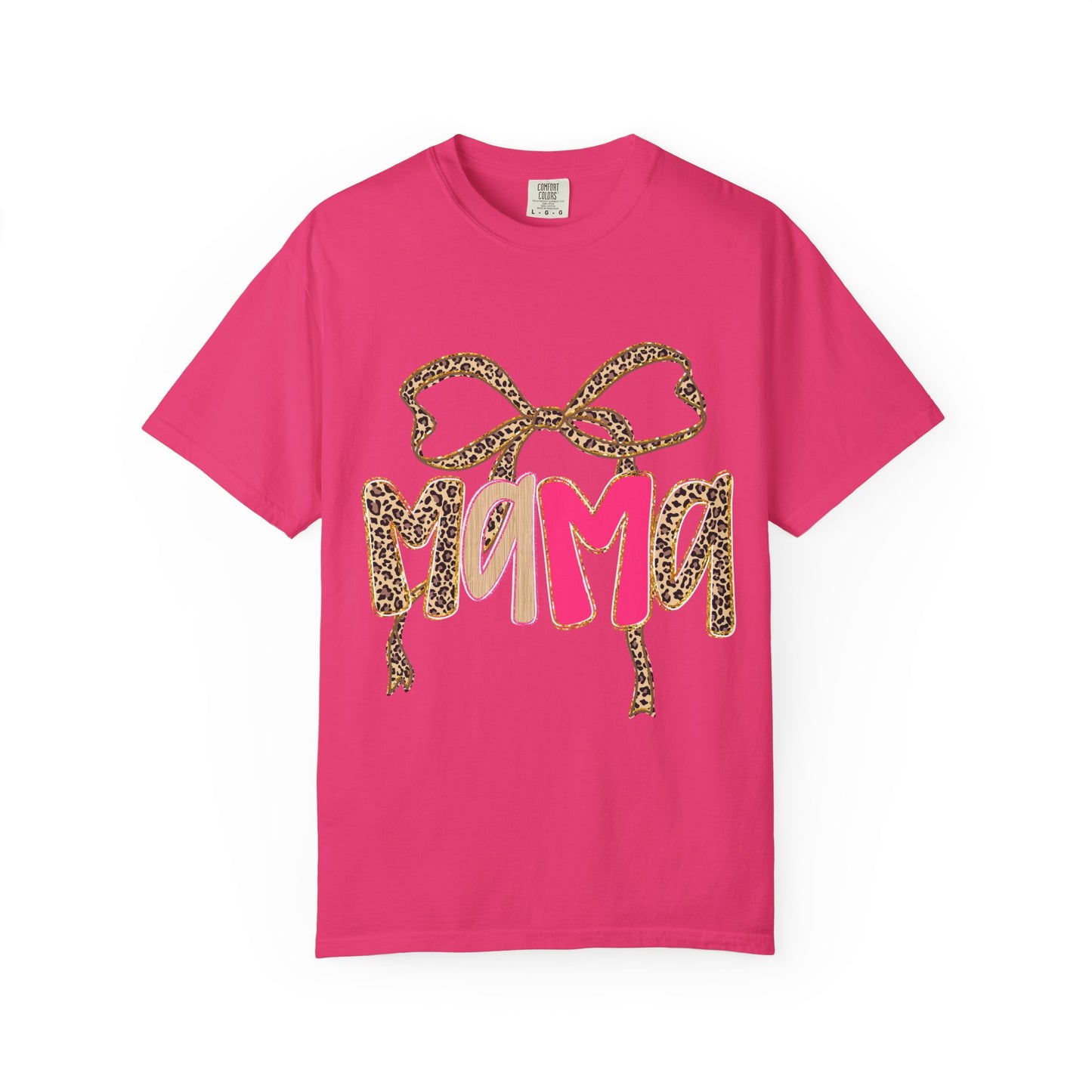 Neon Leopard Print Mama T-Shirt