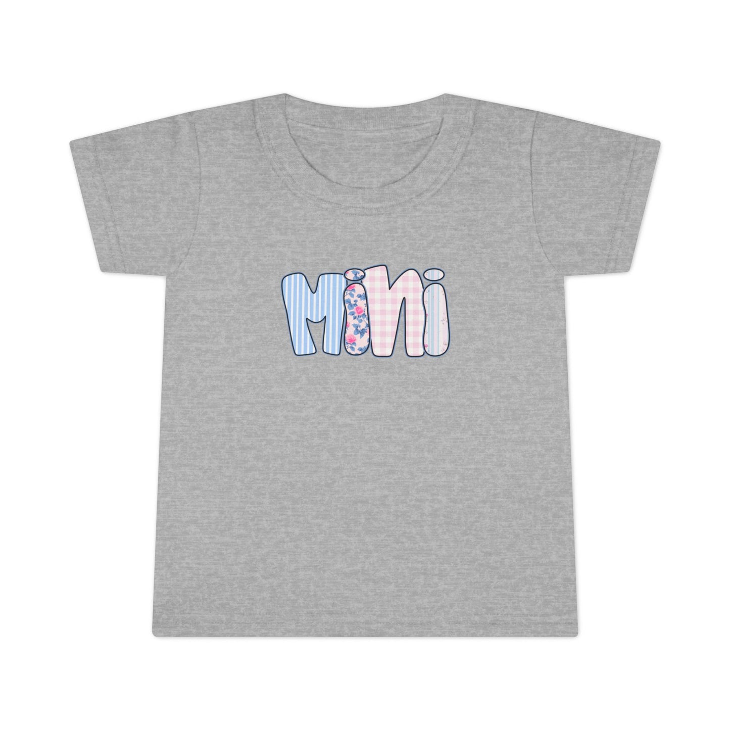 Toddler Mini Pink & Blue Floral T-Shirt