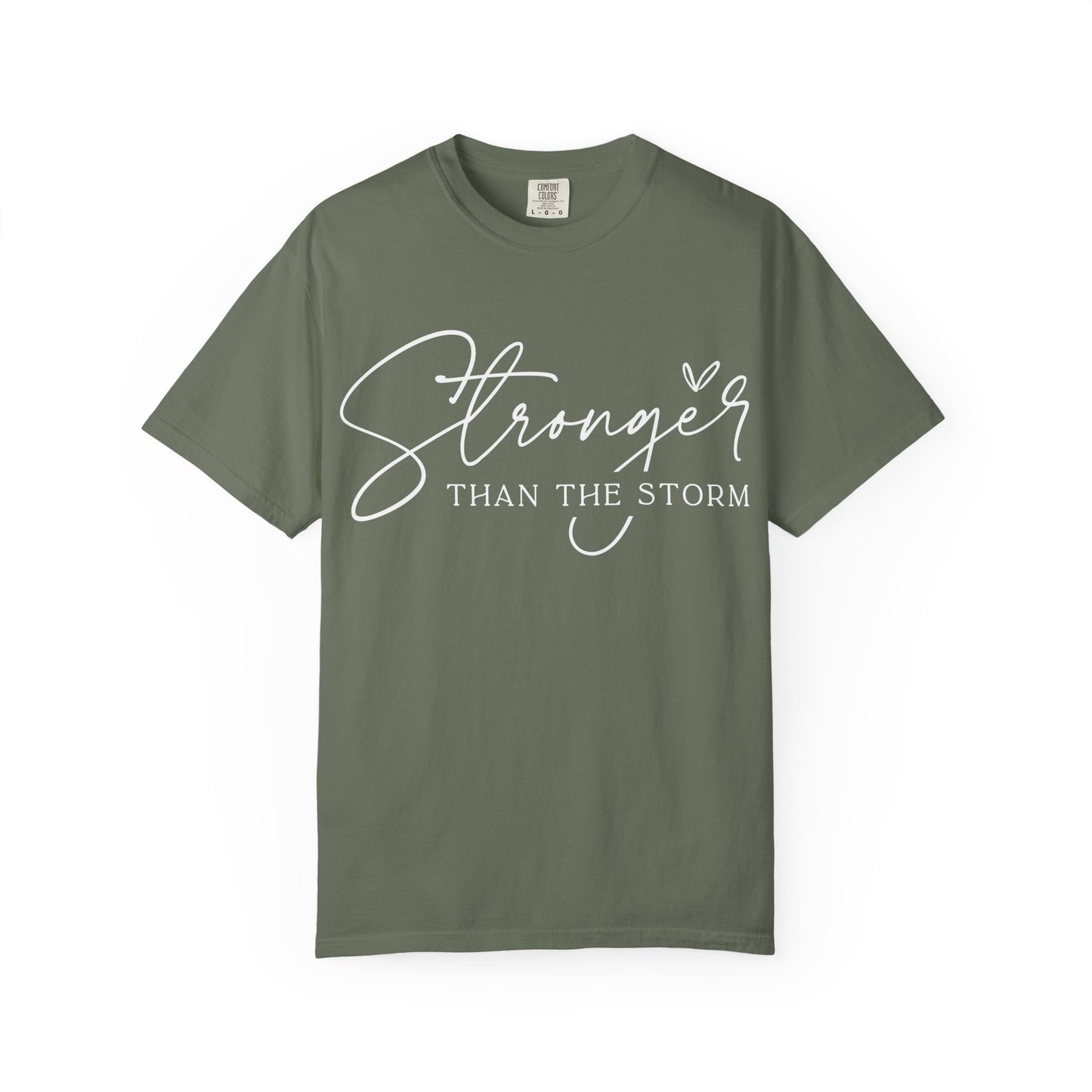 Unisex Motivational T-Shirt, Stronger Than the Storm Design, Inspirational Apparel, Casual Wear, Gift for Her, Positive Vibes