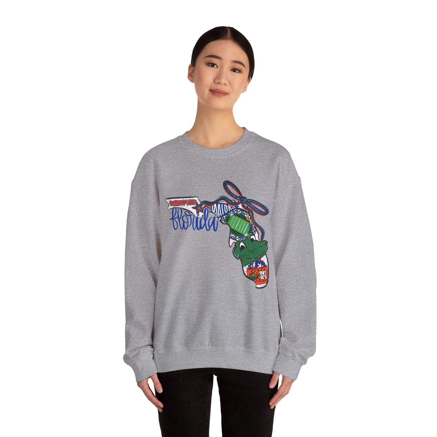 Florida Vibes Crewneck Sweatshirt | Unisex Graphic Top, Casual Wear, Gift for Him/Her, Vacation Essentials, Comfortable Style