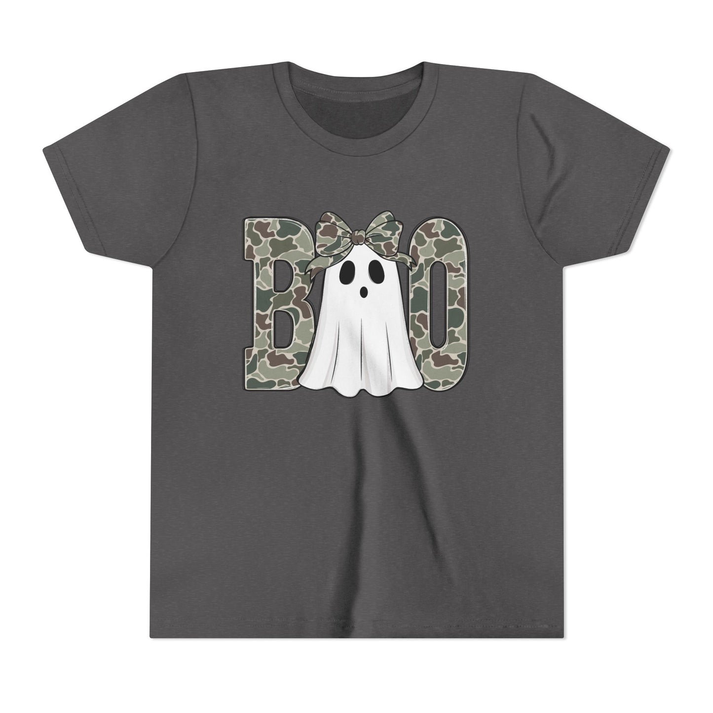 Ghostly Camo Girls Boo Youth Tee,