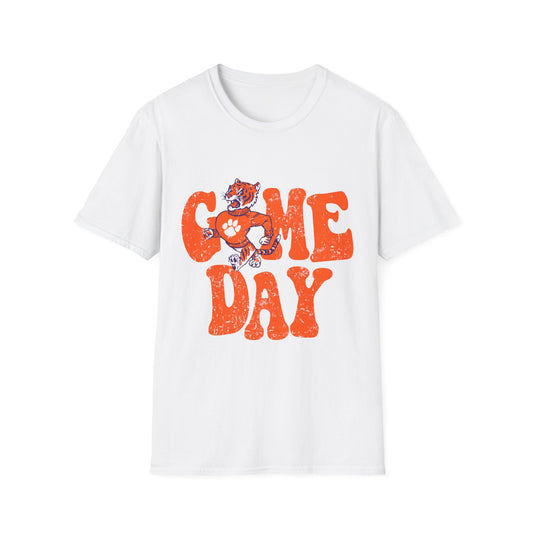 Game Day Unisex Softstyle T-Shirt | Perfect for Sports Fans, Tailgating, Casual Wear, Gift for Gamers, Cheer Day Apparel