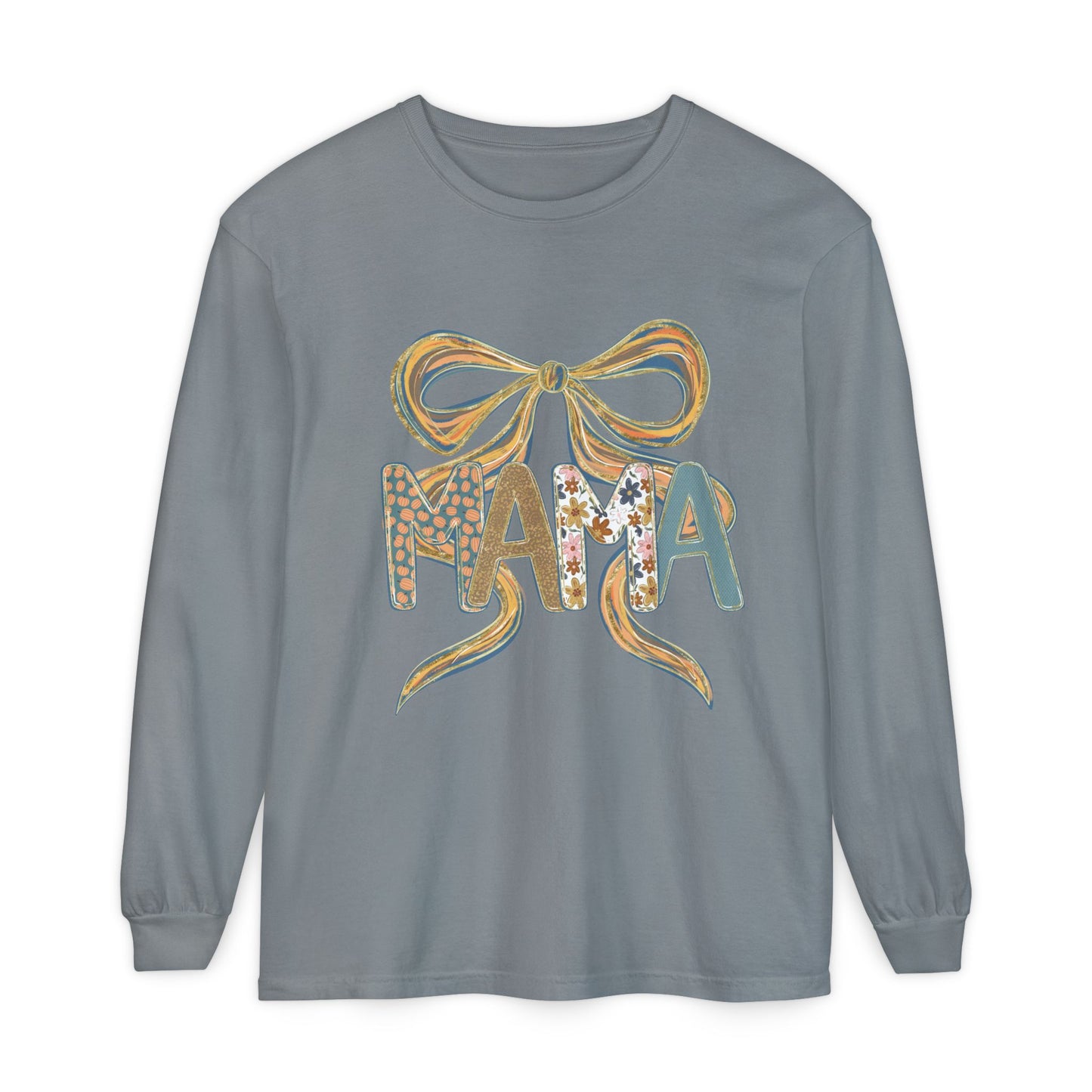 Trendy Long Sleeve T-Shirt for Moms, Cozy Feminine Tee, Gift for Mother's Day, Cute Everyday Wear, Mama Shirt