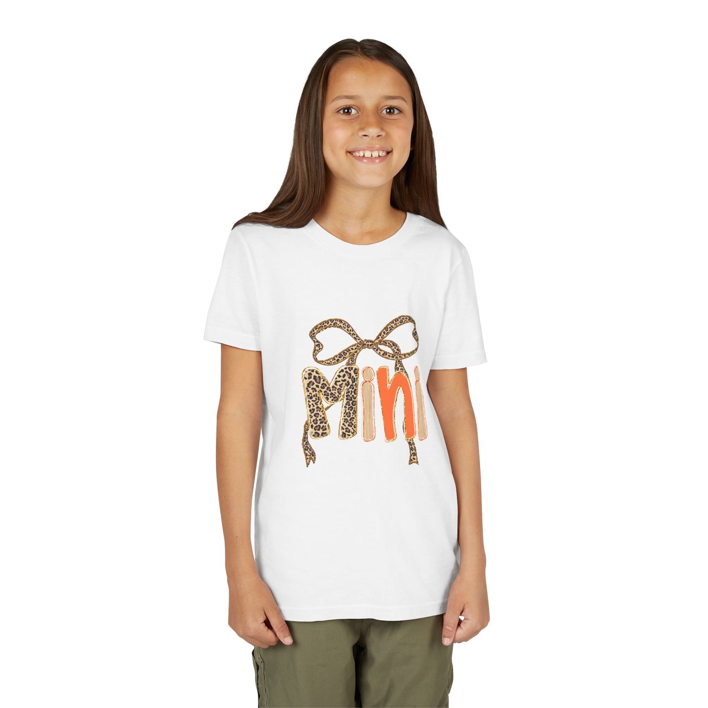 Mini Bow Youth Tee, Cute Kid's T-Shirt, Trendy Youth Apparel, Perfect for Birthdays, Fun Playtime Top, Gifts for Mini Fashionistas
