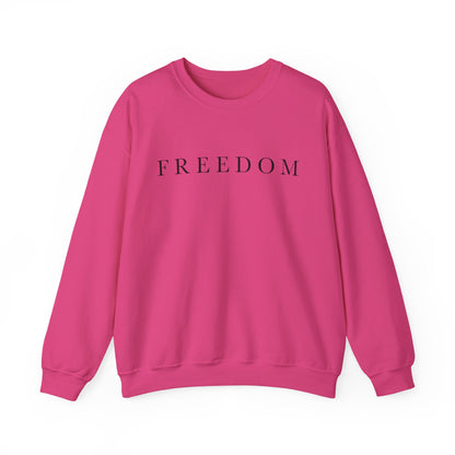 Freedom Crewneck Sweatshirt, Cozy Unisex Sweatshirt, Casual Wear, Gift for Him/Her, Everyday Comfort, Relaxed Fashion
