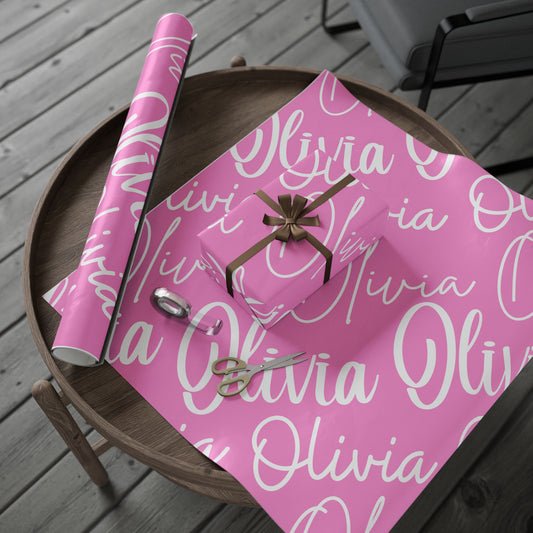 Pink Custom Wrapping Paper