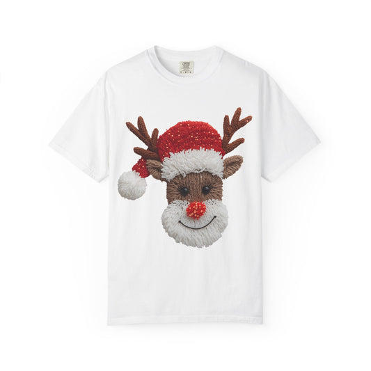 Festive Reindeer T-Shirt Comfort Colors