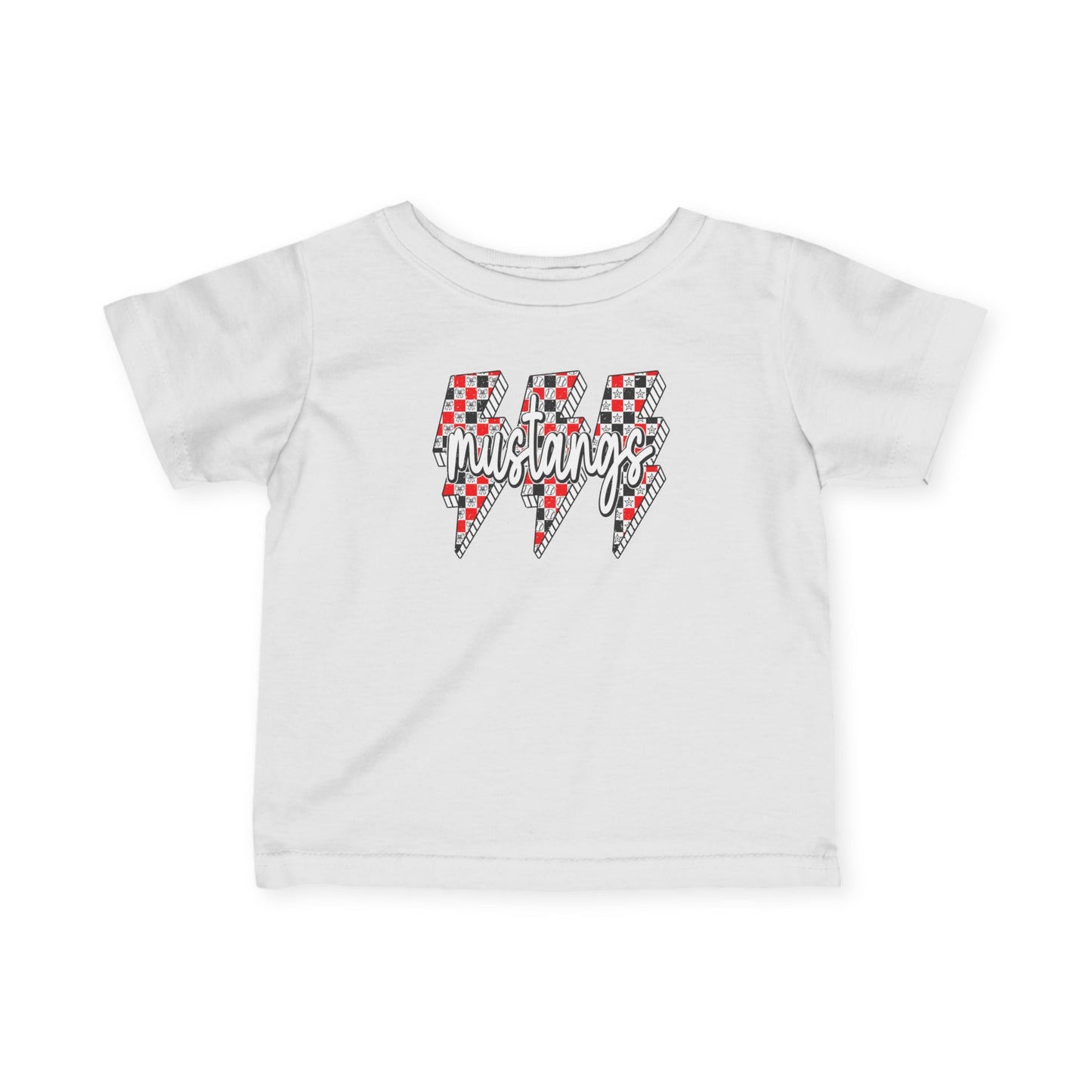 Mustang Lightning Infant Tee, Baby Shirt, Toddler Tee, Kids Apparel, Childrens Clothing, Birthday Gift