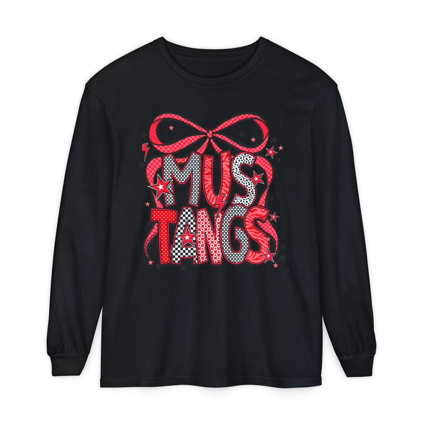 Mustangs Pop Art Long Sleeve T-Shirt, Perfect for Mustang Lovers, Gift for Birthdays, Sports Events, Everyday Casual Wear, Unique [...]