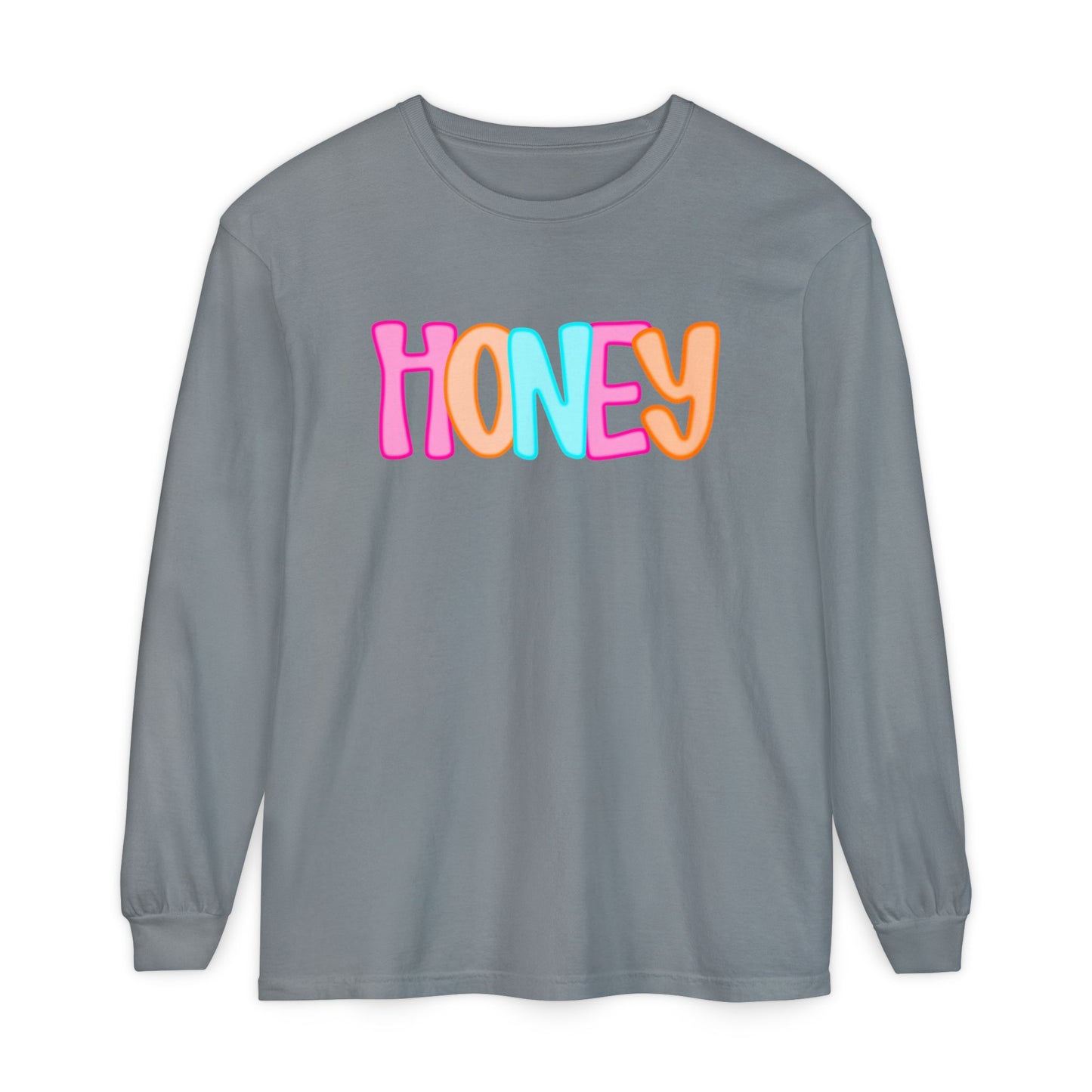 Honey Neon Comfort Color Long Sleeve