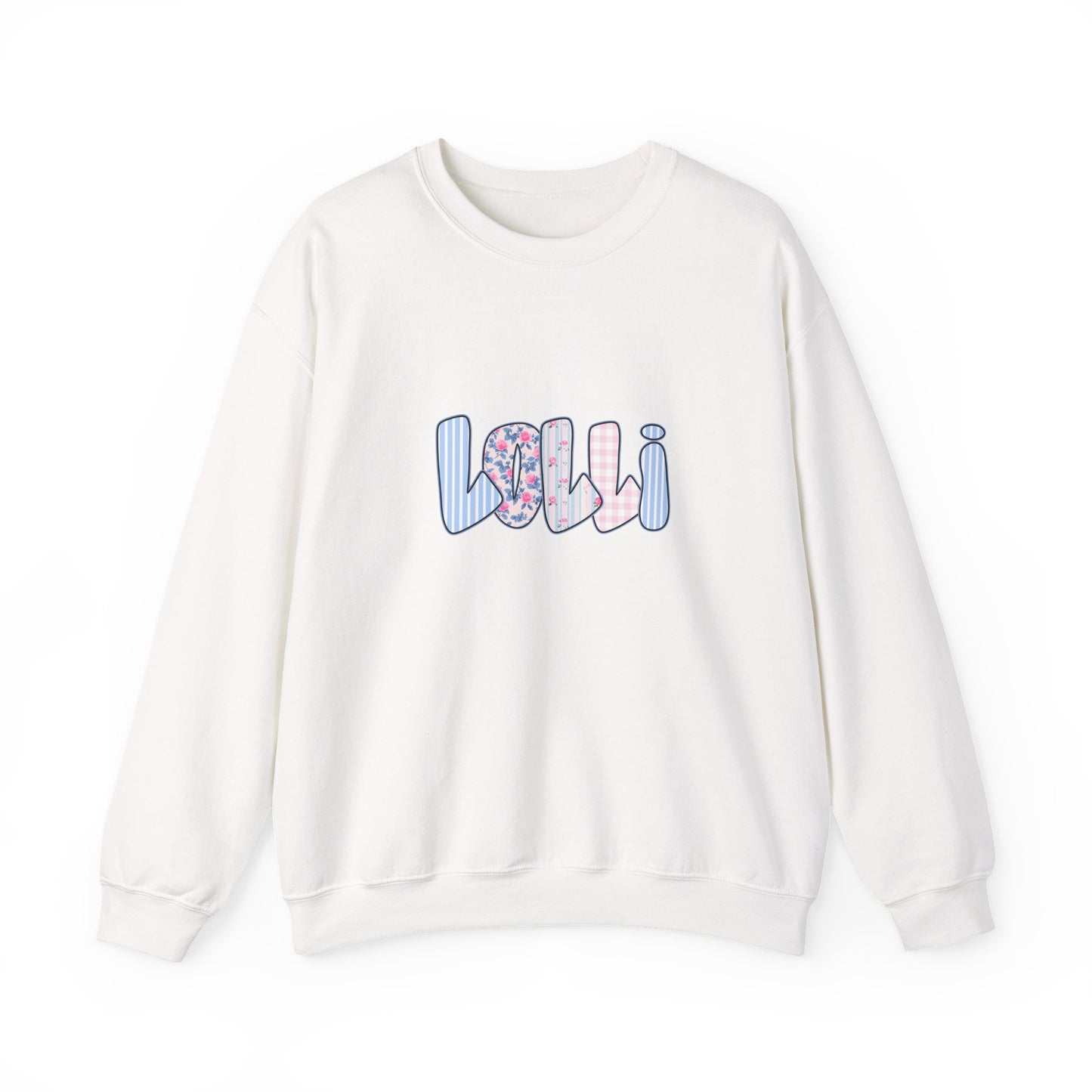 Lolli Pink & Blue Floral Crewneck