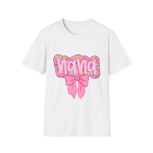 Floral Nana T-Shirt | Perfect Gift for Grandmothers, Birthday, Mother's Day, Celebrations, Family Gatherings