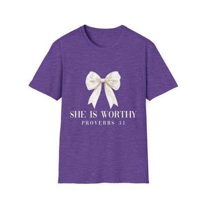 She Is Worthy Gildan Softstyle