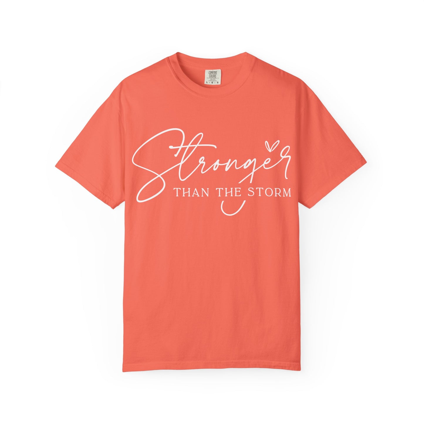 Unisex Motivational T-Shirt, Stronger Than the Storm Design, Inspirational Apparel, Casual Wear, Gift for Her, Positive Vibes