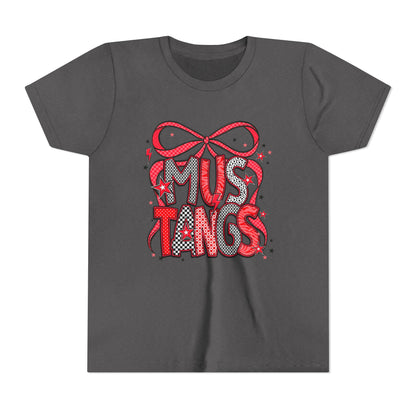 Mustangs Youth Tee, Fun Casual T-Shirt for Kids, Perfect for Birthdays, School Events, Team Spirit, or Everyday Wear