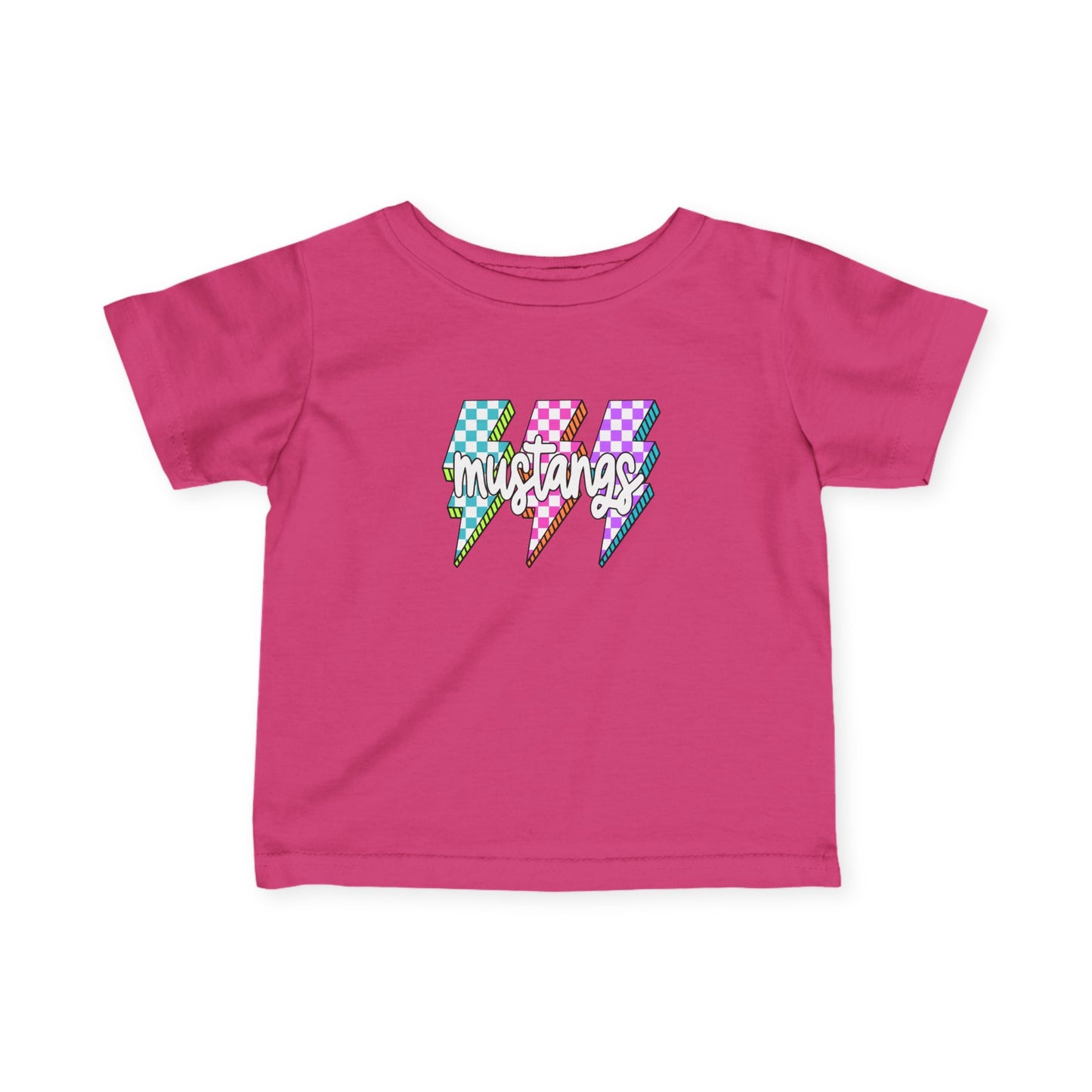 Colorful Lightning Bolt Infant Tee - Fun Birthday Gift, Cute Toddler Apparel, Baby Shower Present, EverydayWear, Unisex Cute Top