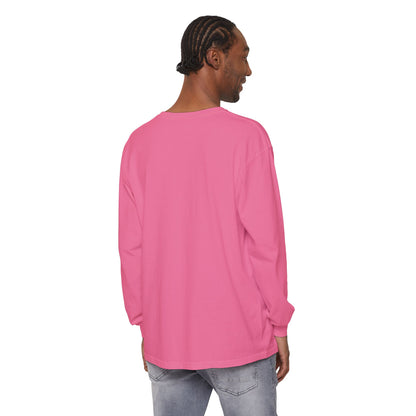 Mustangs Pink Bow Long Sleeve T-Shirt | Stylish Unisex Tee for Horse Lovers | Perfect Gift for Birthdays, Equine Events, or Casual Wear