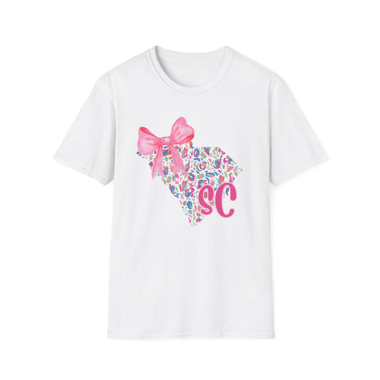 South Carolina Monogram T-Shirt, Cute Gift for Her, Southern Pride Apparel, Spring/Summer Fashion, Fun Birthday/Party Shirt