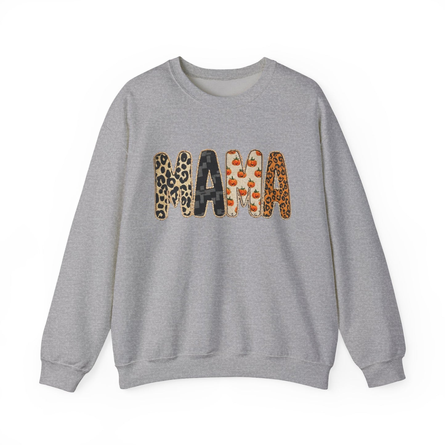 Mama Leopard Print Crewneck Sweatshirt, Gift for Moms, Cozy Casual Wear, Mother's Day Sweatshirt, Stylish Parenthood Apparel