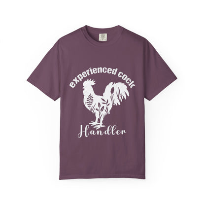 Experienced Cock Handler T-shirt, Unisex Style, Funny Gift, Chicken Lover Tee, Farm Enthusiast Apparel, Casual Wear