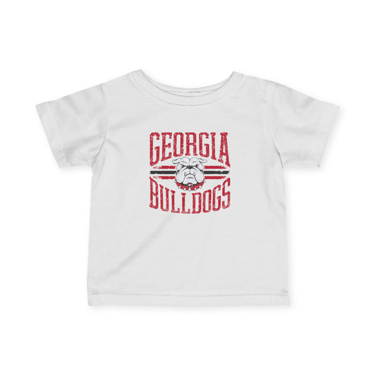 Georgia Bulldogs Infant Tee, Baby Georgia Shirt, College Sports Toddler Tee, Bulldog Fan Outfit, Kids College Apparel