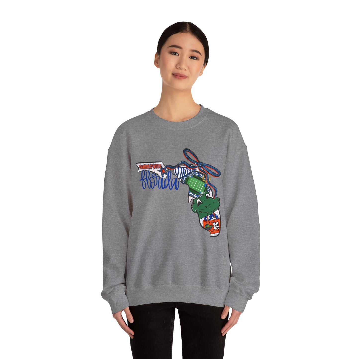 Florida Vibes Crewneck Sweatshirt | Unisex Graphic Top, Casual Wear, Gift for Him/Her, Vacation Essentials, Comfortable Style